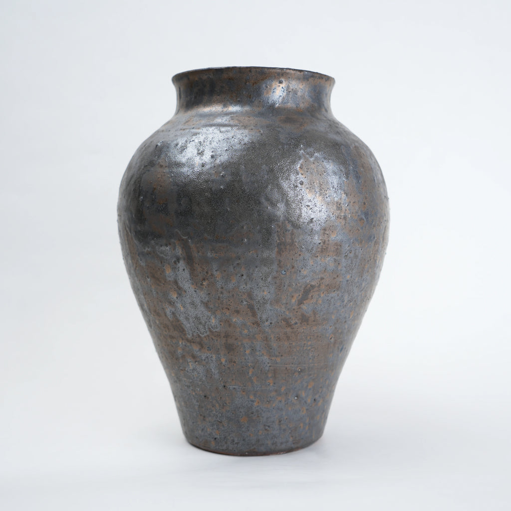 ash brown decorative ceramic vase for living room