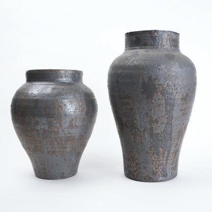 ash brown decorative ceramic vase for living room