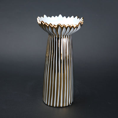 Scallop Gold Candle Holder