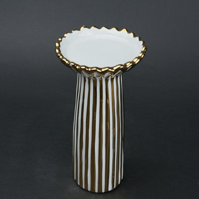 Scallop Gold Candle Holder