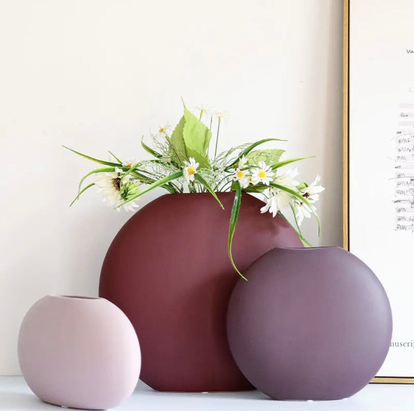 Luminous Stone Vases