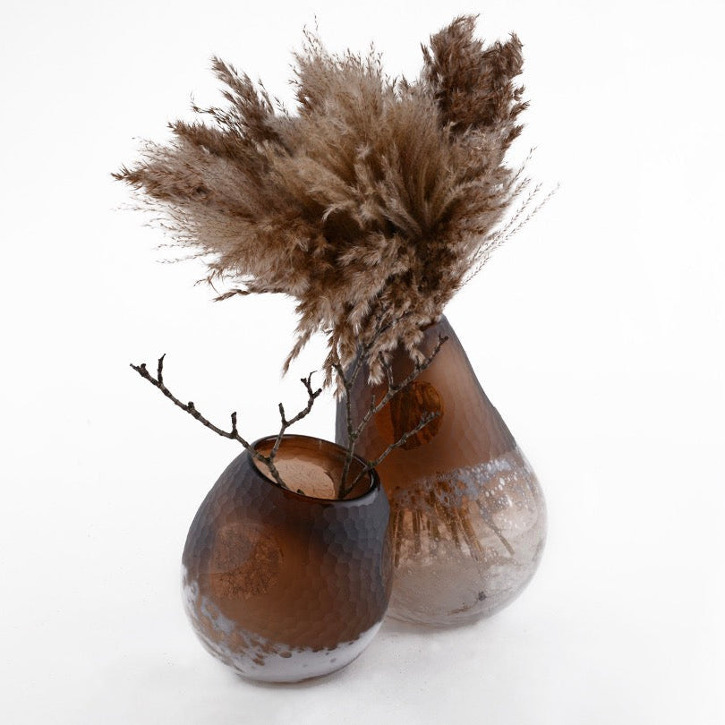 Ethereal Gradient Brown Artisan Vase