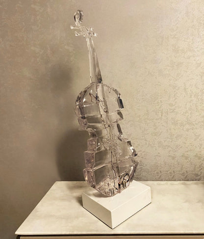 Symphony Crystal Violin Decor