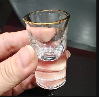 Gold Rim Luxe Shot Glass - Set of 6