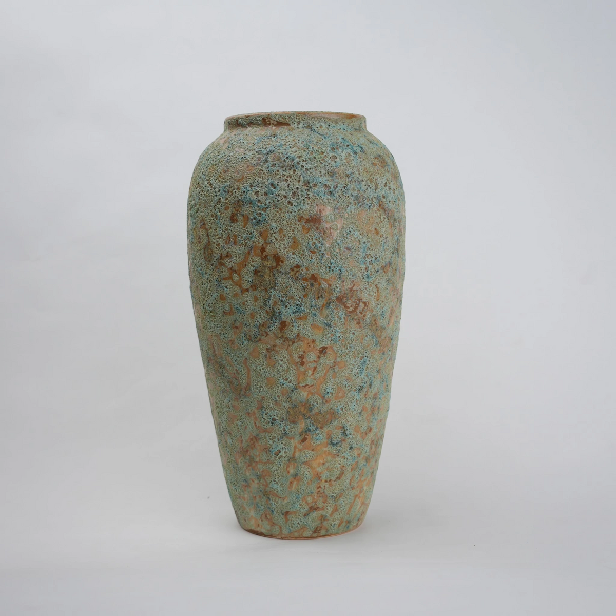 aqua green ceramic flower vase for living room