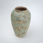 aqua green ceramic flower vase for living room