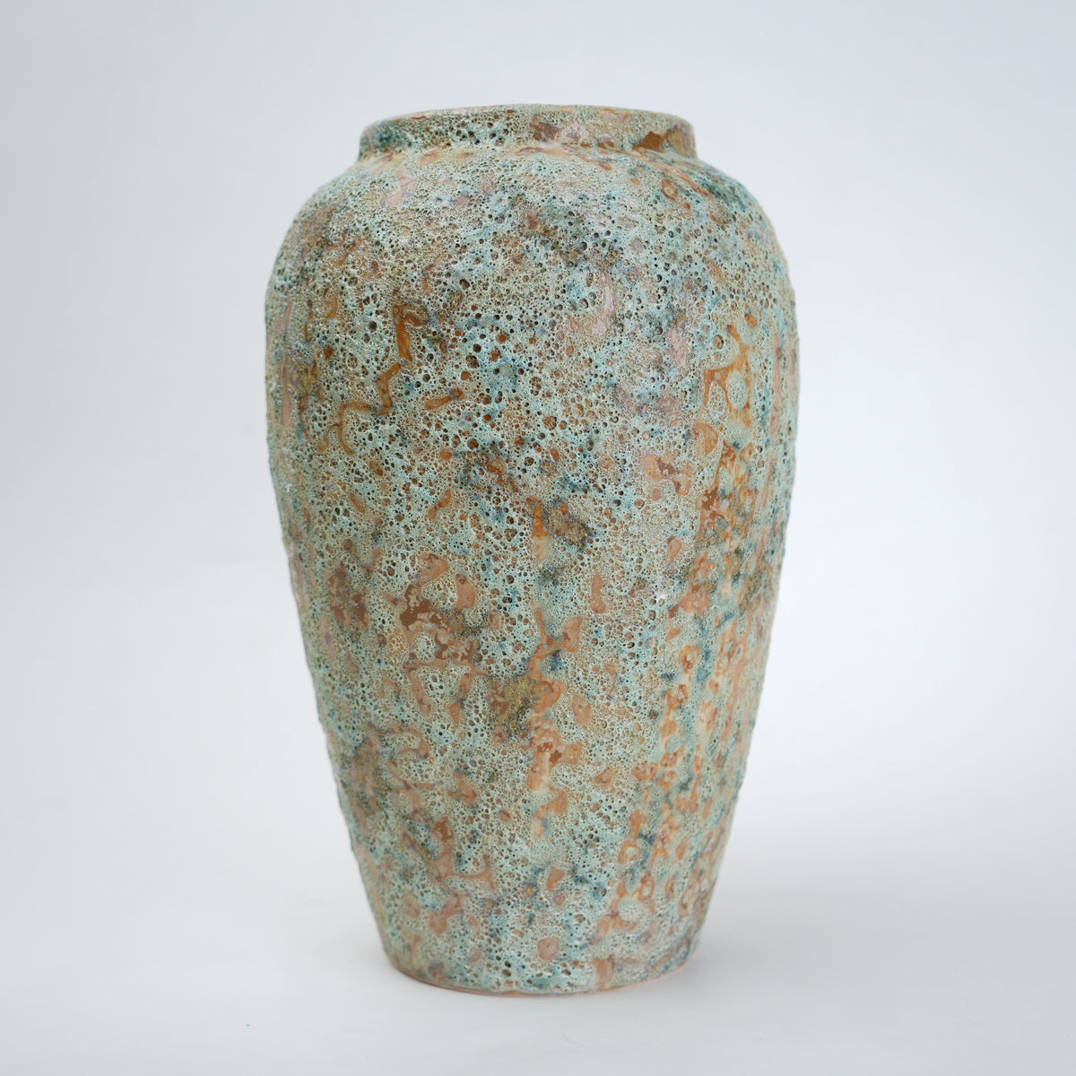 aqua green ceramic flower vase for living room