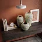 Speckled Aqua Ceramic Vase