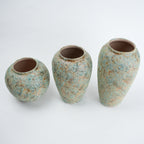 Speckled Aqua Ceramic Vase