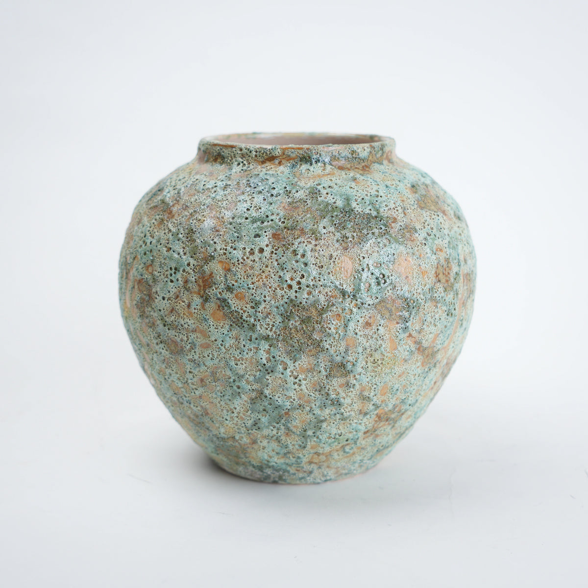 aqua green ceramic flower vase for living room