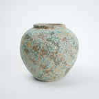 aqua green ceramic flower vase for living room