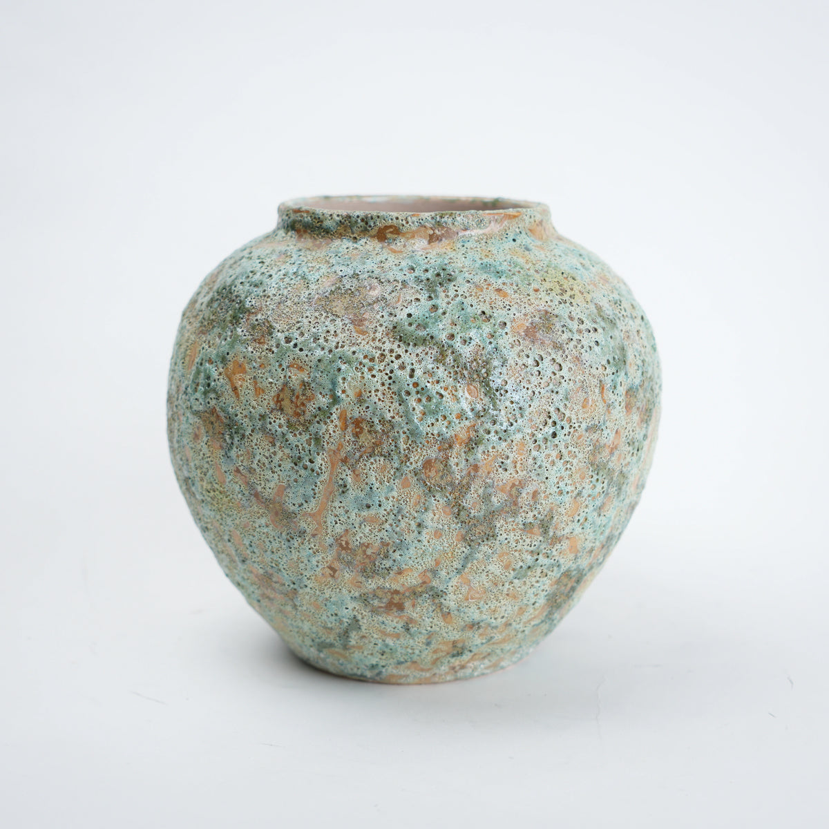 aqua green ceramic flower vase for living room