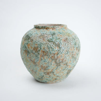aqua green ceramic flower vase for living room