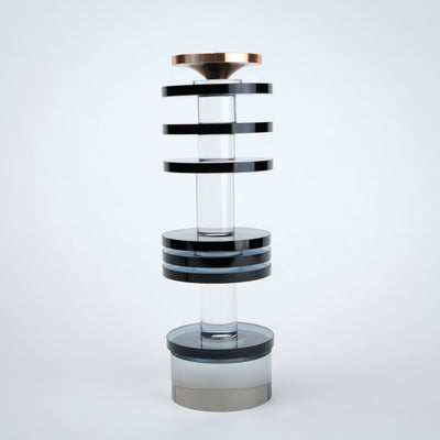 Stacked Glass Candle Holder