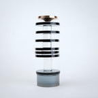 stacked glass candle holders set in multiple sizes modern decor