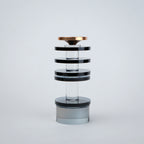stacked glass candle holders set in multiple sizes modern decor