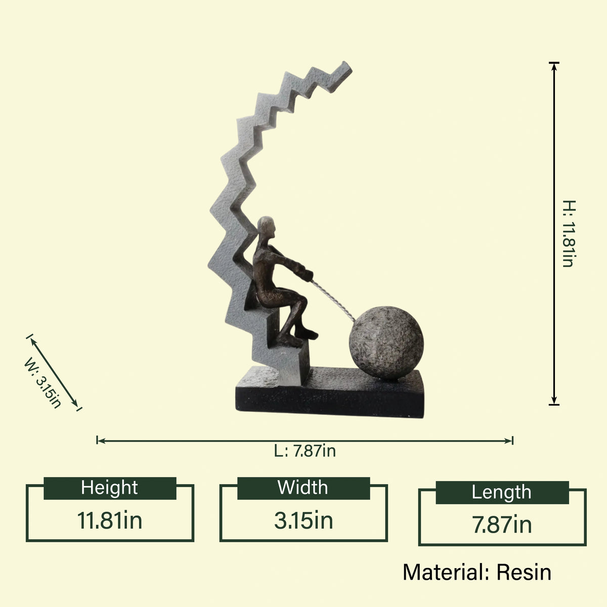 Steps Bronze Strive Showpiece