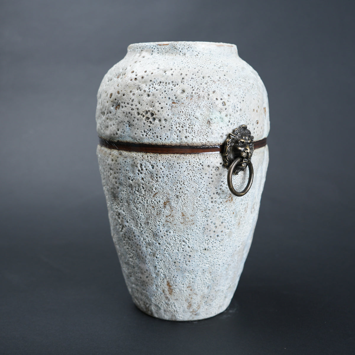 stone white ceramic flower vase décor for living rooms