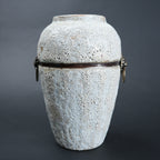 stone white ceramic flower vase décor for living rooms