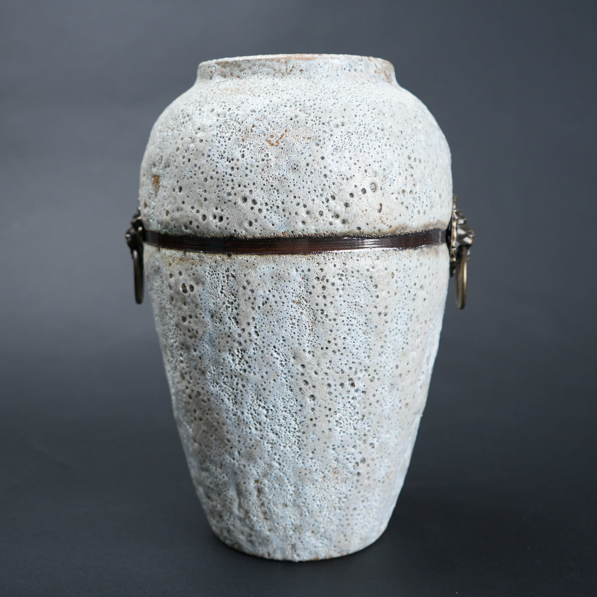 stone white ceramic flower vase décor for living rooms
