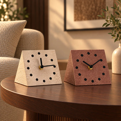 Textured Desk Clock