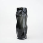 Smoky flow vase hourglass alternate front view