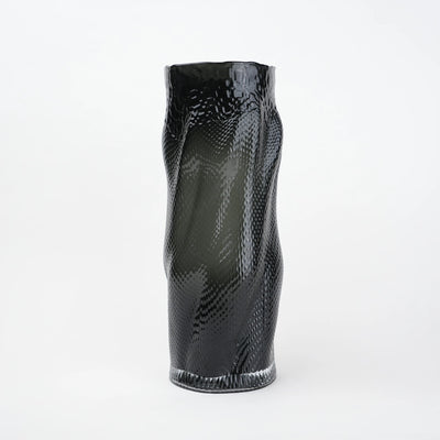 Textured Flow Glass Vase