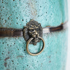 Turquoise Patina Ceramic Vase