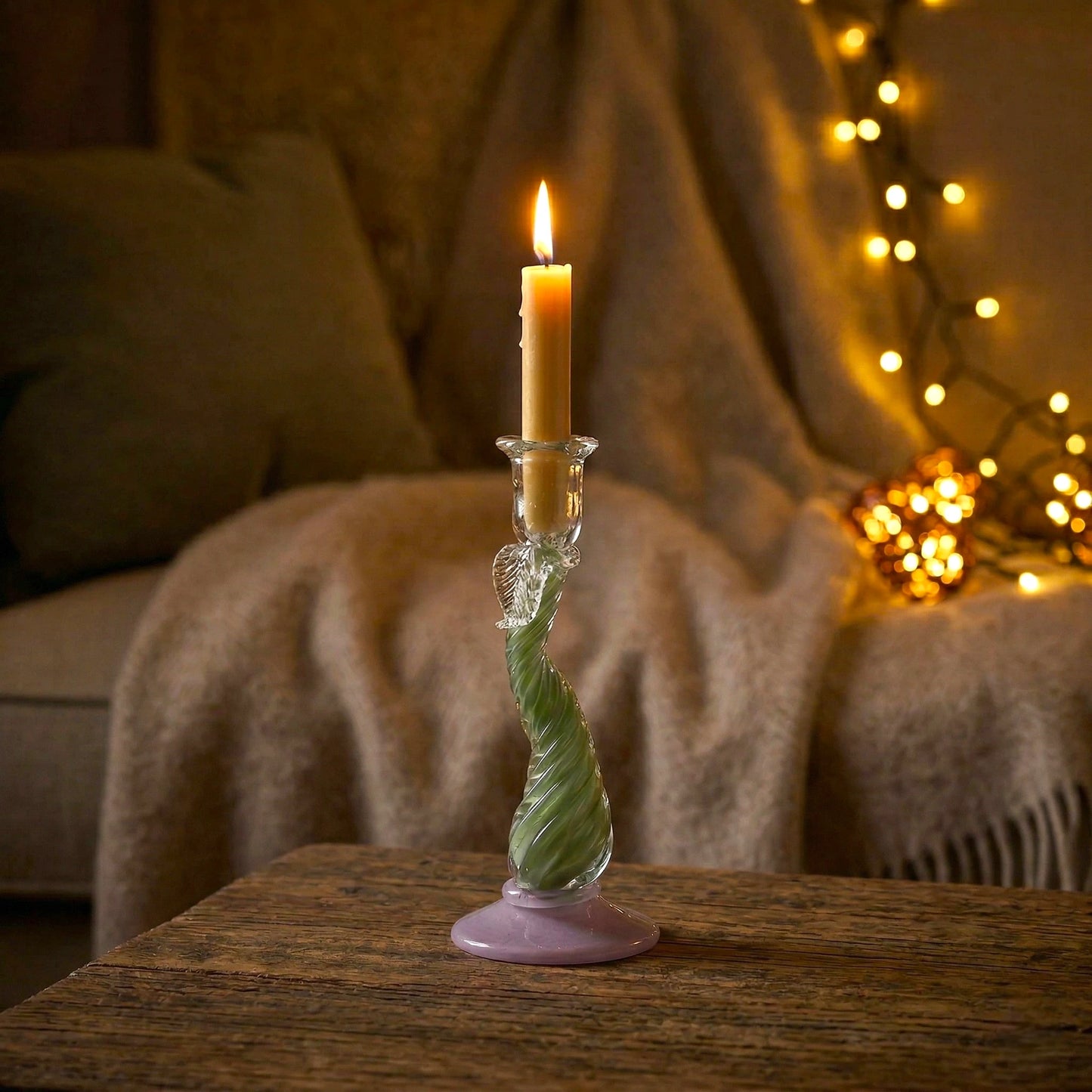 Small Twist Glow holder w/ fairy lights