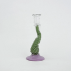Twist Glow holder, lavender base, front