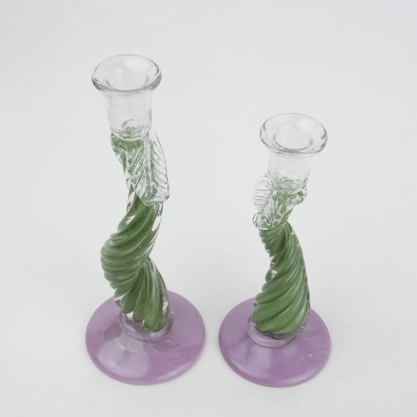 Twist Glow Glass Candle Holder