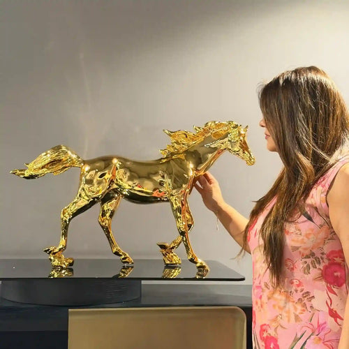 Gold Gallop Horse Decor