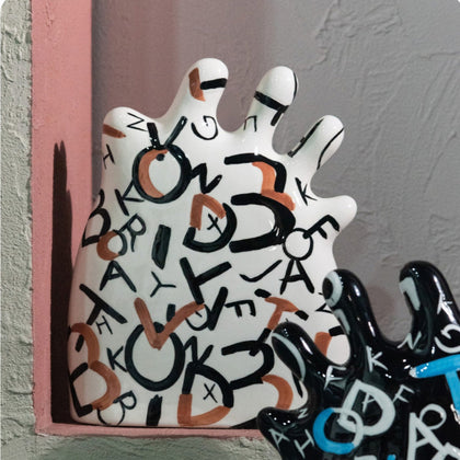 Alphabet Exotic Decor - White
