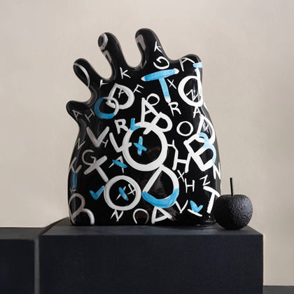Alphabet Exotic Decor - Black