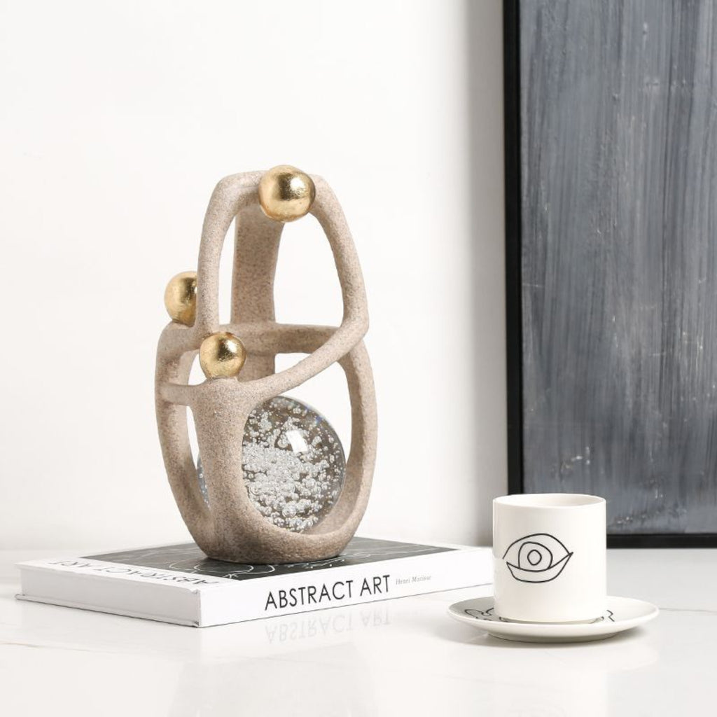 Golden Orb Accent side angle w/ ceramic cup