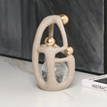 Golden Orb Accent 3/4 side, crystal bubble