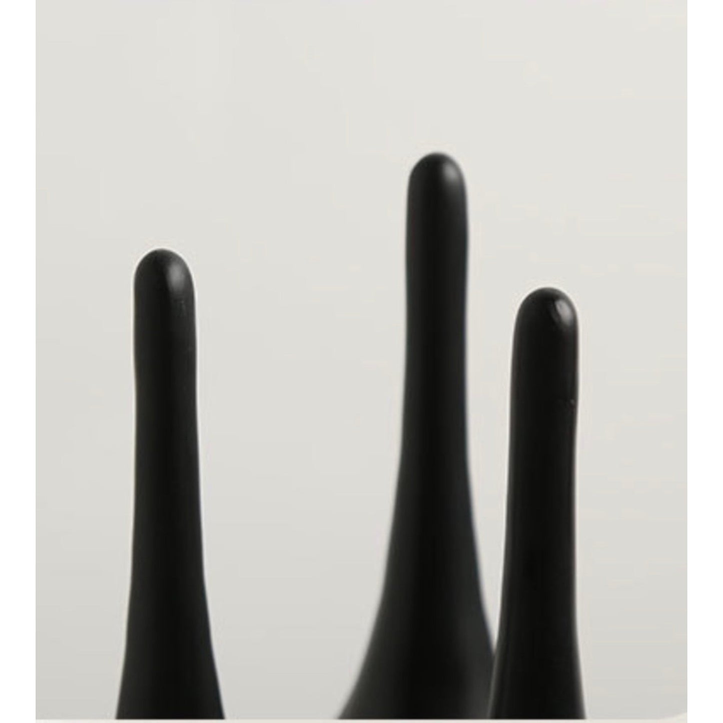 Black Handcrafted Metal Resin Columns