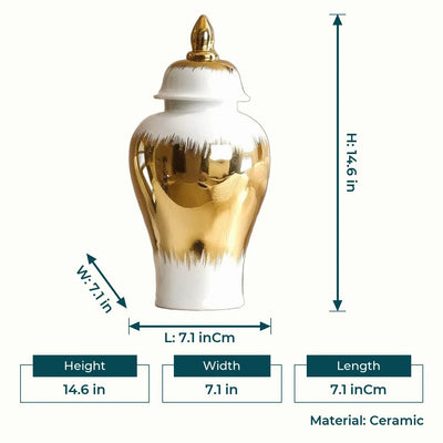 Gilded Brush Jar