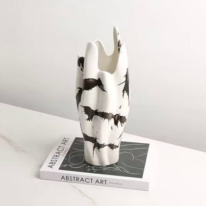 Splash tall vase on Abstract Art book