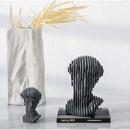 Monochromatic Head Sculpture