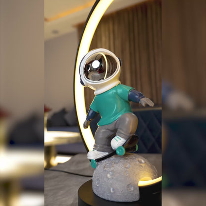 Cosmic Skater Lamp- Teal