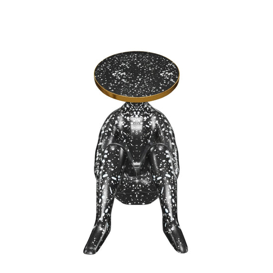 Abstract Black Sitting Decor