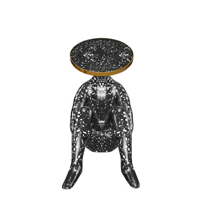Abstract Black Sitting Decor