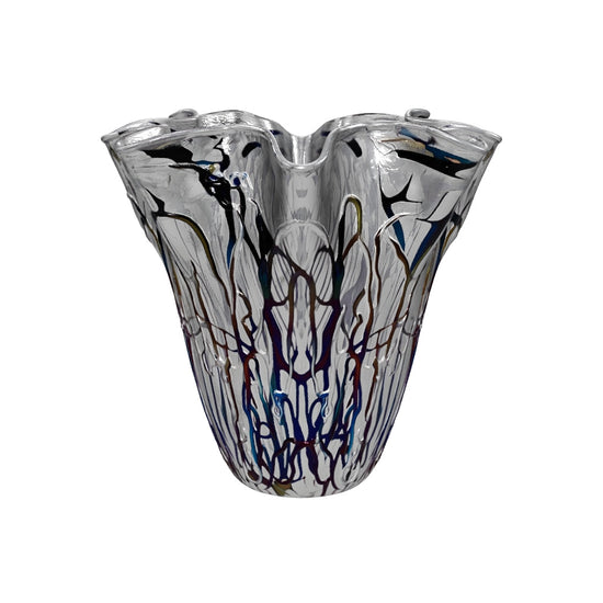 Aurora Striped Glass Vase