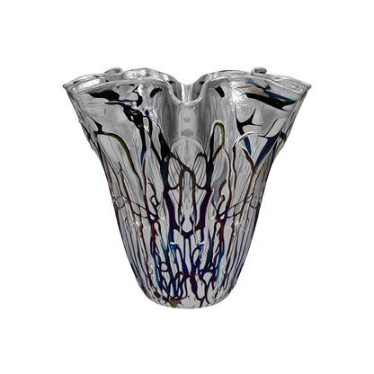 Aurora Striped Glass Vase