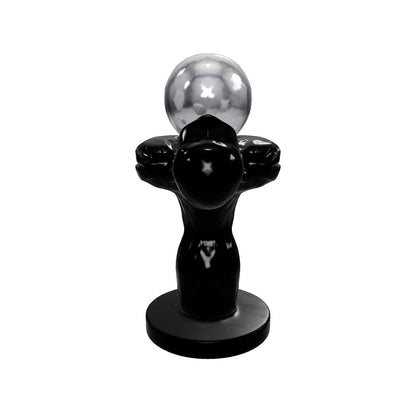 Black Sculptural Table Lamp