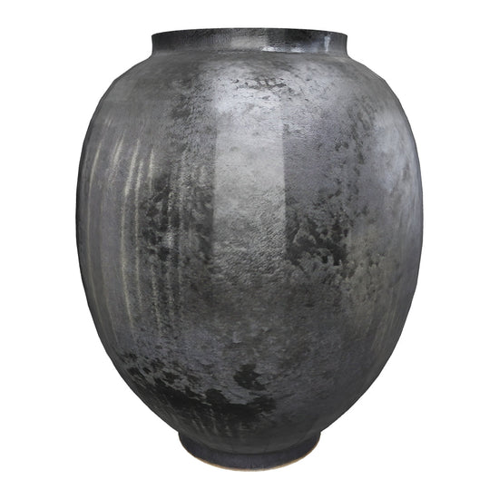 Charcoal Patina Ceramic Vase