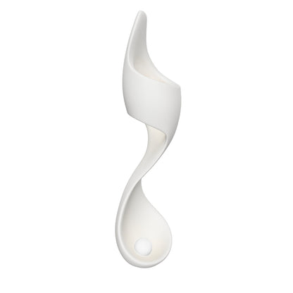 Curved Sculptural Floor Lamp – Ivory