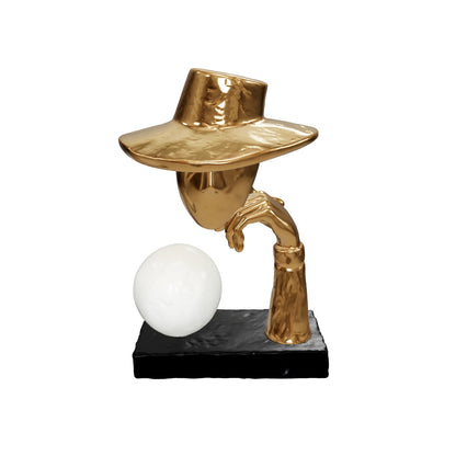Elegant Hat Lamp Gold