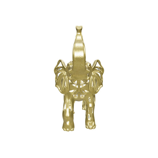 Gilded Filigree Lucky Elephant Statue